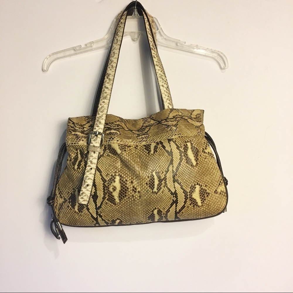 𝅺GIORGIA R Snakeskin Shoulder Purse Handbag